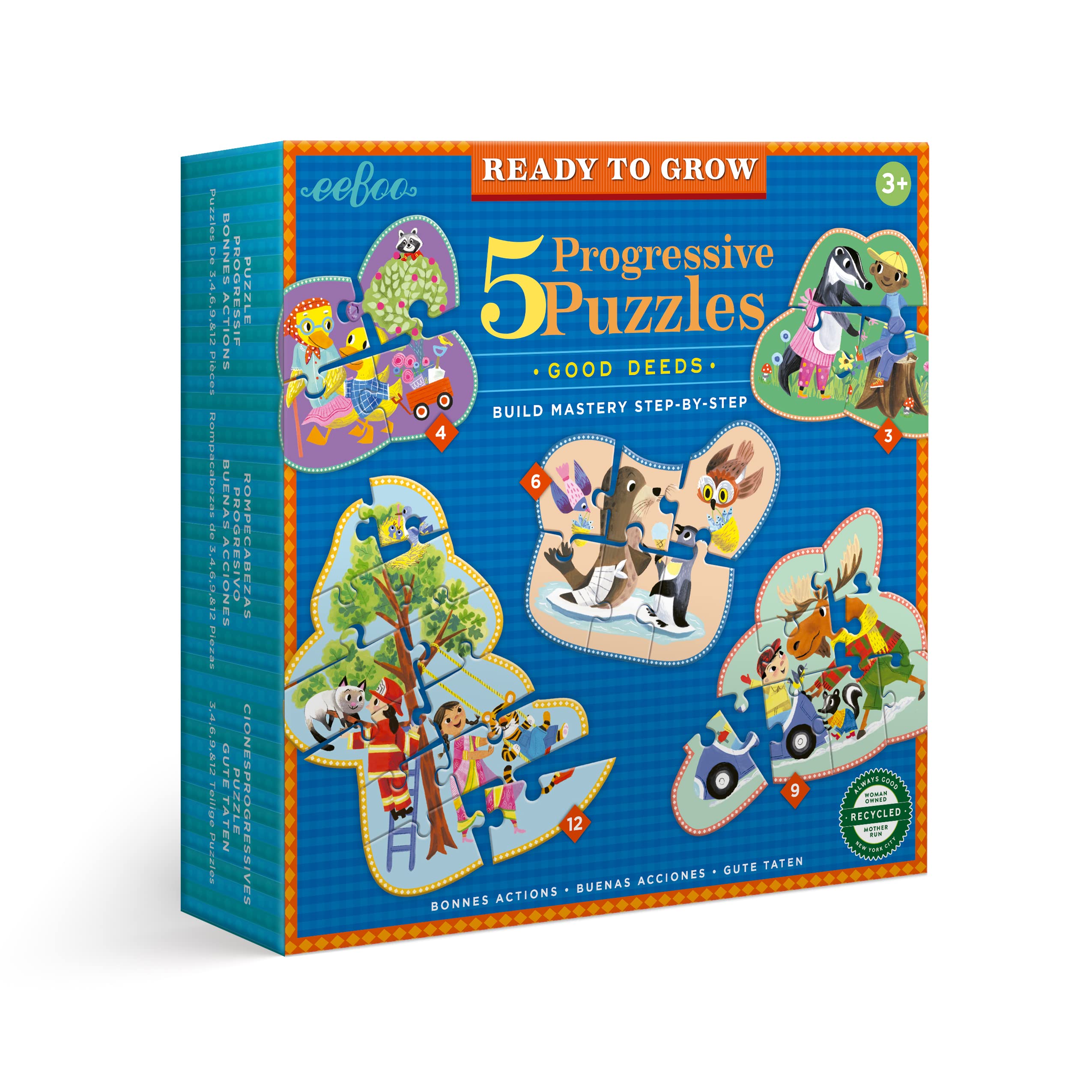 Amazon.com: eeBoo: Ready to Grow - Good Deeds Progressive Puzzles